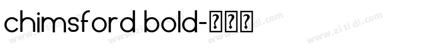 chimsford bold字体转换